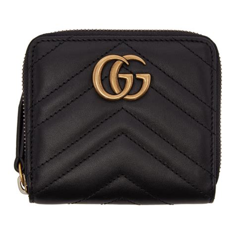 gucci small marmont zip around wallet|Gucci small wallet on chain.